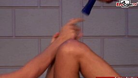 I’m Obsessed with Cumming on Skinny Blonde Teen Feet