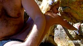 Cuban MILF Gabriela Flores can't resist a beach hard cock