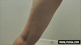 Stepdad Drills Stepdaughter in the Bathroom, Young 18+, Old and Young Taboo.