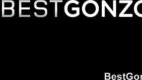 monster cock versus giant knockers in interracial titty fuck.