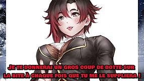 Ruby et blake vous recueillent et vous dressent rwby hentai joi femdom denial féminisation petplay