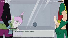 Raven gives a handjob in 18Titans Episode 13