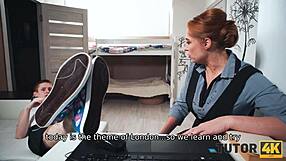 A clever student of Tutor4k tempt a mature teacher and makes her fall in love