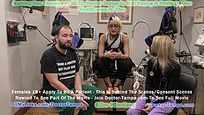 Doctor Tampa conducts Channy Crossfire's yearly gyno exam. Nurse Stacy Shepard assists in Florida hospital.