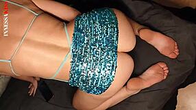 stepmom teases stepson with upskirt views and foot play