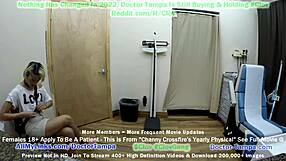 Doctor Tampa conducts Channy Crossfire's yearly gyno exam. Nurse Stacy Shepard assists in Florida hospital.