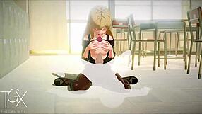 anime hentai gaming marin has lots of sex in various positions with blowjob and assfucking