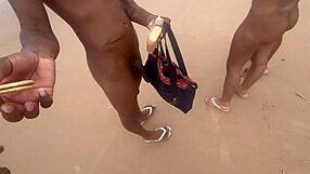 made a wild beach orgy with my hot nudist friends and filmed it