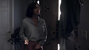 Caught cheating husband gets a hot milf wife to join in