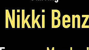 Nikki Benz showing off her big pussy lips in lingerie 😘