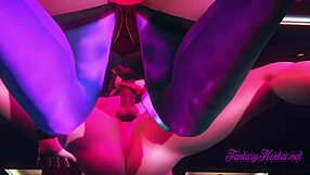 3D animated League of Legends hentai with Asian teens