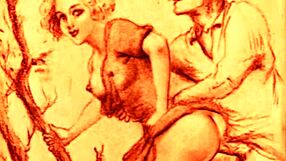 Vintage erotic art showcases classic sensual drawings and timeless charm. A retro treasure!