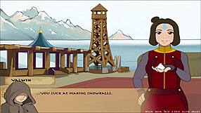 Busty Korra in four element trainer book 5 slav part 7 dating game.