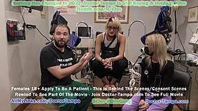 Doctor Tampa conducts Channy Crossfire's yearly gyno exam. Nurse Stacy Shepard assists in Florida hospital.
