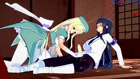 Beautiful anime babes get naughty in Intense 3D porn video