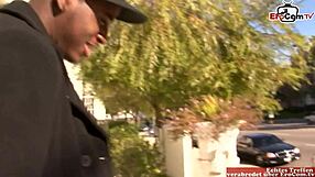 Black Guy Pounds Blonde Milf with Big Tits in Nylon Stockings During Wild Fuck