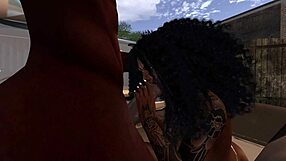 Black Man Fucks Ebony Woman Hard At Drive-In Movie Theater