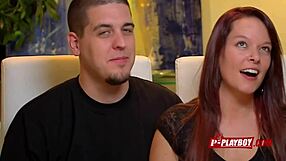 redhead gets her pussy licked while sucking her black man's cock