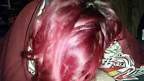 POV Blowjob 2: The continuation of the hot tattooed teen swallowing cum