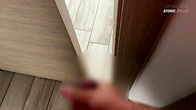 Blonde slutty girl fucked hard by stepbrother quickie pussy