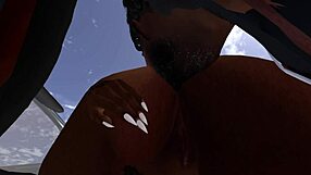 Black Man Fucks Ebony Woman Hard At Drive-In Movie Theater