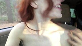 Outdoor BDSM sex with a facial ending