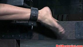Submissive with scars teased and spanked by dominant male