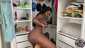 Small tits and big ass in hot lesbian action