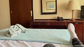 Amateur video of stepson and stepmother's shared bed and wrong hole experience