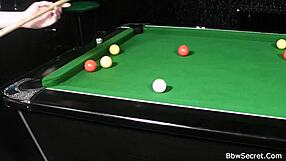 damn, cheating bbw in fishnets gets wild on the pool table! husband won't believe this wedding betrayal.