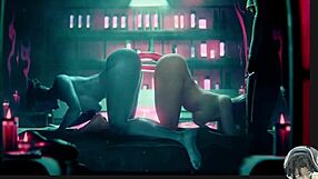 Man, Juno and Ellie get wild with tight tits in Mass Effect!