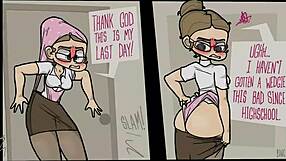 Compilation of cartoon girl wedgies