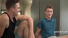 Gay Step Siblings Clash in Post-Workout Rivalry