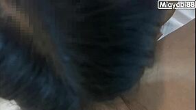 Thai Couple Fucks Maid In Hotel Room, Licking Pussy And Sucking Cock Before Creampie