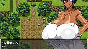 tanned girl natsuki hentai game ep 4 plump sweaty curvy body