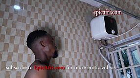Big ass woman has deep throat and anal sex in the bathroom