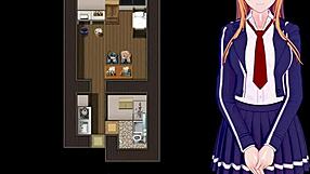 Sister Gives Blowjob Under Counter at Work - NTR Online Part 9