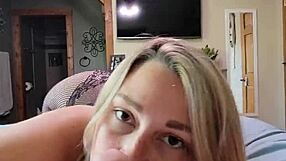 Old housewife gets dirty talking and facial from gay