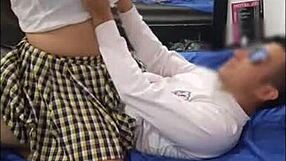 Mexican Teen Student Seduces Athletic Professor for Top Grades. His Huge Cock Amazes Her!