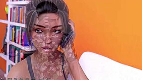 3D कार्टून कलीग गर्ल का पहला कॉलेज डे बीइंग अ डिक में?