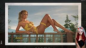 Dreamland ep 16: beautiful blonde gives outdoor footjob in hentai style 😍