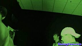 Twink hazing with raw anal action in college dorm