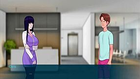 Big tits and hard cock in anime blowjob sex video
