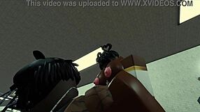 Having sex with a sexy black nun in a Roblox game called Condo