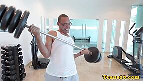 Big Tits Latina Tgirl Gets Spoiled with Big Cock Blowjob and Cum in Fetish Scene