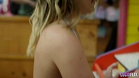 Beautiful boobs and hairy pussy fetish in a hot missionary sex scene