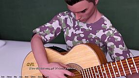 3D कार्टून कलीग गर्ल का पहला कॉलेज डे बीइंग अ डिक में?