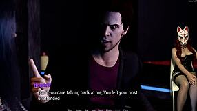 Stripper gives blowjob in club