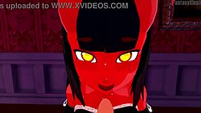 Meru the succubus having two full fantasies with Fantasyking3