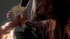 Is This Dumb Slut Ready For Rough Interracial Action?